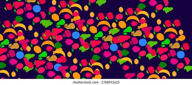 fruits pattern vector background design