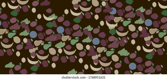 fruits pattern vector background design