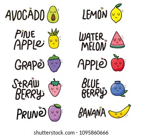 fruits pattern.Vector illustration.