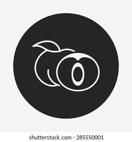 fruits peach icon