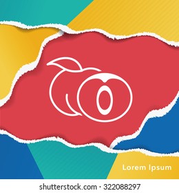 fruits peach icon