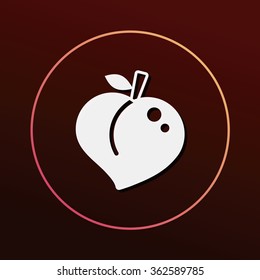 fruits peach icon