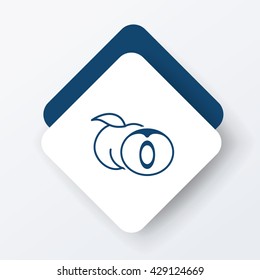 fruits peach icon