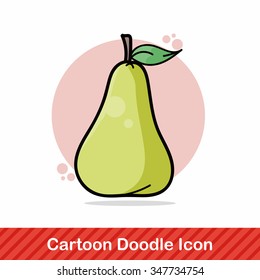 fruits pear doodle