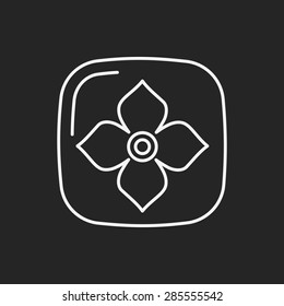 fruits Persimmon line icon