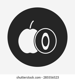 fruits plum icon