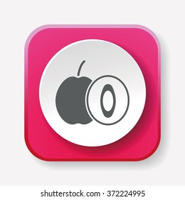 fruits plum icon