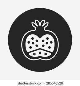 fruits pomegranate icon