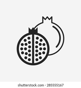 fruits pomegranate icon
