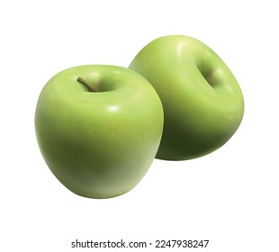Fruits realistic composition with isolated photorealistic image of ripe plant on blank background vector illustration