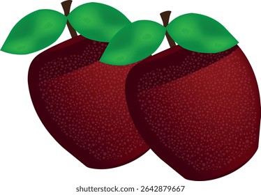 Fruits red apple isolated on white background	