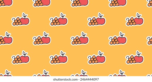 fruits. ripe. ripe fruits. tasty. the restaurant menu. the pattern. seamless pattern. seamless. Doodle. retro palette.