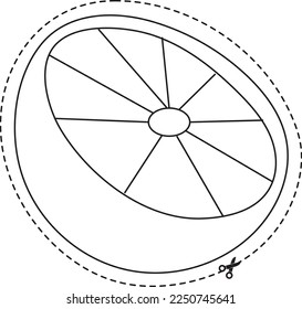 Fruits Scissor Skills
Orange vector for scissor skills for kids
You can use it to make kdp books, Activity books, scissor skills books, and coloring books.