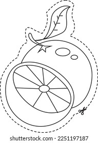 Fruits Scissor Skills
Orange vector for scissor skills for kids
You can use it to make kdp books, Activity books, scissor skills books, and coloring books.