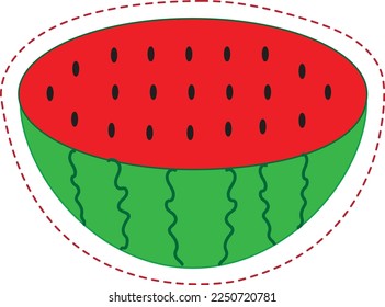 Fruits Scissor Skills
Watermelon vector for scissor skills for kids
You can use it to make kdp books, Activity books, scissor skills books, and coloring books.