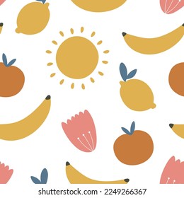 fruits sealmess pattern, background wallpaper