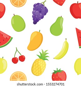 fruits seamlees pattern background. modern design