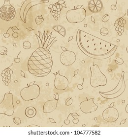 Fruits seamless background