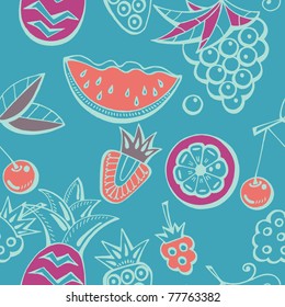 fruits seamless background