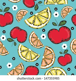 Fruits seamless pattern