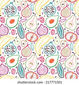 Fruits seamless pattern