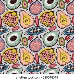 Fruits seamless pattern