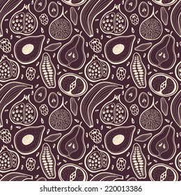 Fruits seamless pattern