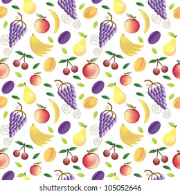 fruits - seamless pattern and abstract nature background