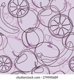 Fruits  seamless pattern background 