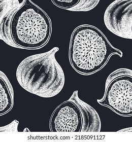 Diseño de fondo de patrones sin fisuras. Estilo grabado. Hija dibujada a mano.