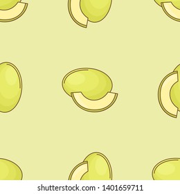 Fruits seamless pattern. Cute vector pattern. Isolated on colored background