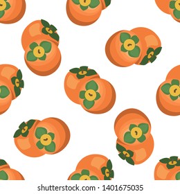 Fruits seamless pattern. Cute vector pattern. Isolated on white background