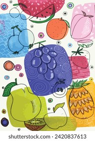 Fruits Seamless Pattern For Design