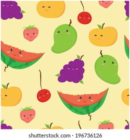Fruits Seamless Pattern for Print 