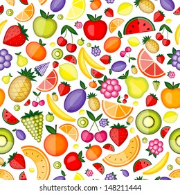 Fruits seamless pattern for your design