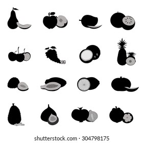 Fruits Silhouette Set