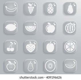 Fruits  simply symbols for web and user interface