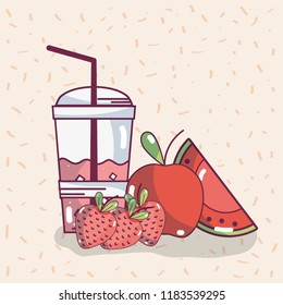 Fruits smoothie drink