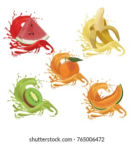Fruits splash design
