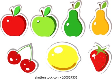 Fruits stickers
