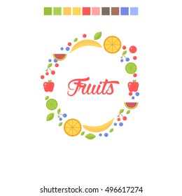 Fruits Summer Logo
