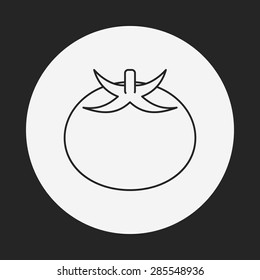 fruits tomato line icon