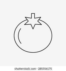 fruits tomato line icon