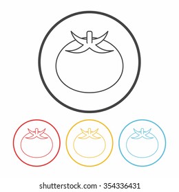 fruits tomato line icon