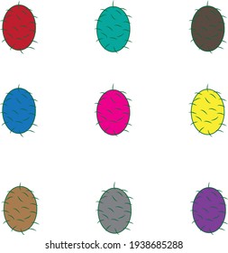 Fruits in a variety of beautiful colors.