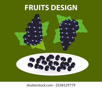 Fruits Vector File Design. Fruits are very beneficial for the body. It contains a variety of nutrients that are important for our health.