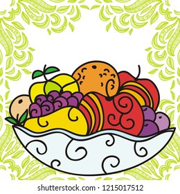 Fruits. Vector illustration