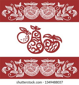 Fruits. Vector illustration