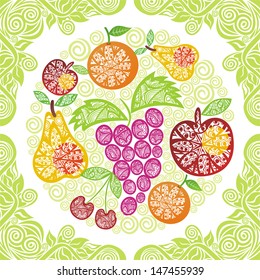 Fruits vector illustration