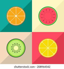 Fruits vector illustration